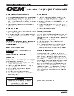 Preview for 3 page of OEM 24800 Operating Instructions And Parts Manual