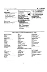 Preview for 2 page of OEM 25833 Operating Instructions & Parts Manual