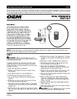 OEM 27167 Operating Instructions And Parts Manual preview