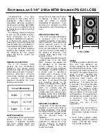 OEM Architech PS-525 Install Manual предпросмотр