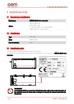 Предварительный просмотр 8 страницы OEM DOMITOR PRO 430 Instructions For Use And Warnings