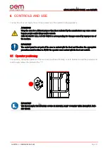 Предварительный просмотр 51 страницы OEM DRAUGHT CAP MOTORIZED 30 Instructions For Use And Warnings