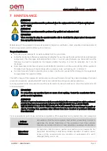 Preview for 55 page of OEM DRAUGHT CAP NEUTRAL 30 Instructions For Use And Warnings