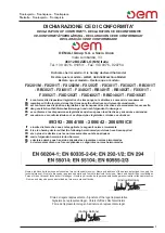 Предварительный просмотр 3 страницы OEM FX/202/M Operating And Service Manual