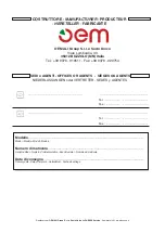 Предварительный просмотр 2 страницы OEM G45/1 Operating And Service Manual