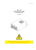 Предварительный просмотр 1 страницы OEM HVPS-300 User Manual