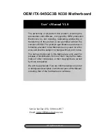 OEM ITX-945GC3B N330 User Manual preview
