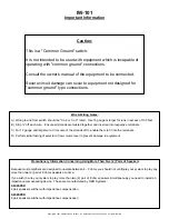 Preview for 2 page of OEM IW-101 Installation Information