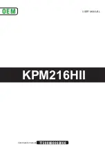 Предварительный просмотр 1 страницы OEM KPM216HII User Manual