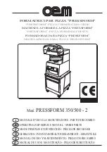 OEM PRESSFORM 350 Operating And Service Manual - Spare Parts preview