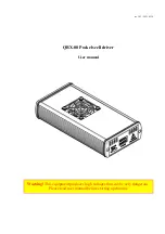 Предварительный просмотр 1 страницы OEM QBX-08 User Manual