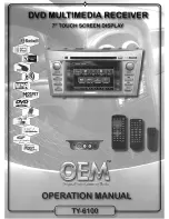 OEM TY-6100 Operation Manual preview