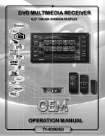 OEM TY-6300SD Operation Manual предпросмотр