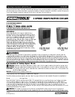 Предварительный просмотр 1 страницы Oemtools 23976 Operating Instructions And Parts Manual