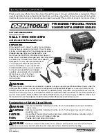 Oemtools 24454 Operating Instructions And Parts Manual preview