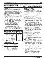 Preview for 4 page of Oemtools 24476 Operating Instructions And Parts Manual