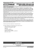 Preview for 8 page of Oemtools 24476 Operating Instructions And Parts Manual