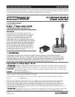 Preview for 1 page of Oemtools 24494 Operating Instructions And Parts Manual