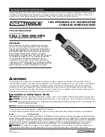 Preview for 1 page of Oemtools 24685 Operating Instructions And Parts Manual