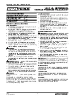 Preview for 3 page of Oemtools 24793 Operating Instructions And Parts Manual