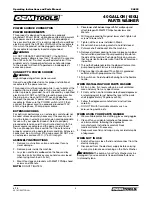 Preview for 3 page of Oemtools 24803 Operating Instructions And Parts Manual