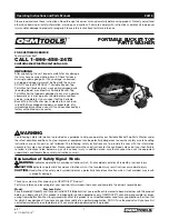 Предварительный просмотр 1 страницы Oemtools 24816 Operating Instructions And Parts Manual