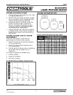 Предварительный просмотр 5 страницы Oemtools 24822 Operating Instructions And Parts Manual