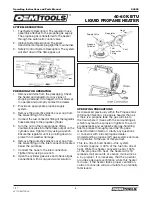 Предварительный просмотр 6 страницы Oemtools 24822 Operating Instructions And Parts Manual