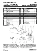 Предварительный просмотр 9 страницы Oemtools 24822 Operating Instructions And Parts Manual