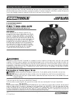 Preview for 1 page of Oemtools 24824 Operating Instructions And Parts Manual