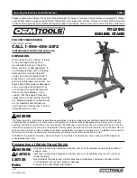 Oemtools 24834 Operating Instructions And Parts Manual предпросмотр