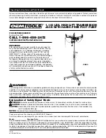 Oemtools 24844 Operating Instructions And Parts Manual preview