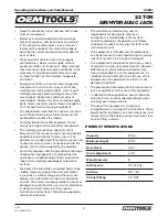 Preview for 3 page of Oemtools 24851 Operating Instructions And Parts Manual