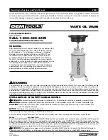 Preview for 1 page of Oemtools 24861 Operating Instructions And Parts Manual