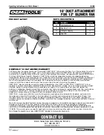 Preview for 4 page of Oemtools 24898 Operating Instructions And Parts Manual