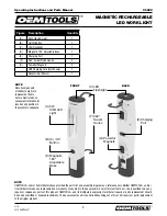 Предварительный просмотр 3 страницы Oemtools 25982 Operating Instructions And Parts Manual