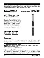 Oemtools 26028 Operating Instructions And Parts Manual preview