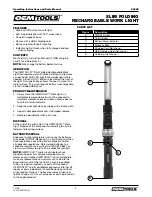 Preview for 3 page of Oemtools 26028 Operating Instructions And Parts Manual