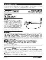 Oemtools 27069 Operating Instructions And Parts Manual preview