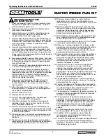 Preview for 2 page of Oemtools 37208 Operating Instructions And Parts Manual