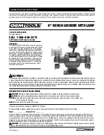 Preview for 1 page of Oemtools 80058 Operating Instructions And Parts Manual