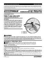 Preview for 1 page of Oemtools OEM24895 Operating Instructions And Parts Manual