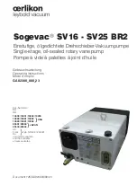 Oerlikon BR2 Sogevac SV16 Operating Instructions Manual предпросмотр