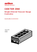 Предварительный просмотр 2 страницы Oerlikon CENTER ONE Operating Manual