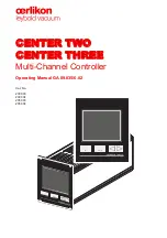 Preview for 2 page of Oerlikon CENTER TWO Operating Manual