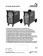 Oerlikon CITOLINE 3000T Safety Instruction For Use And Maintenance предпросмотр