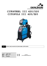 Preview for 343 page of Oerlikon CITOSTEEL III 420 Instruction For Operation And Maintenance