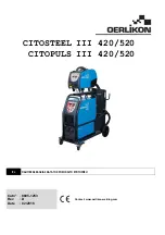 Preview for 467 page of Oerlikon CITOSTEEL III 420 Instruction For Operation And Maintenance