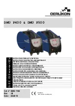 Oerlikon DMU P400 Instruction For Operation And Maintenance preview