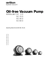 Preview for 1 page of Oerlikon SCROLLVAC SC 15 D Operating Instructions Manual